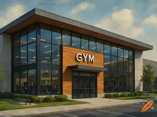 Gym and fitness center exterior